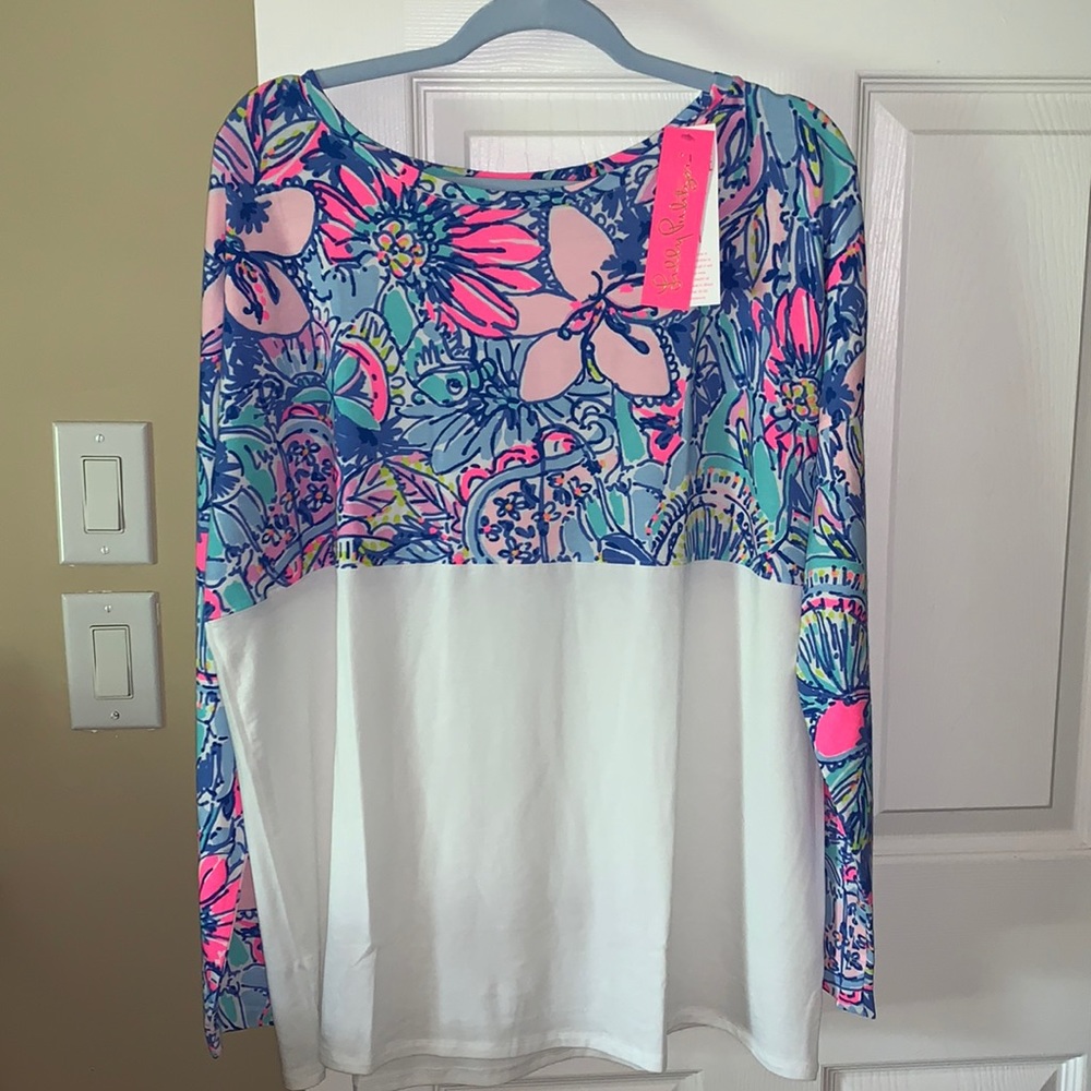 ❌SOLD❌Lilly Pulitzer long sleeve Finn Top XL